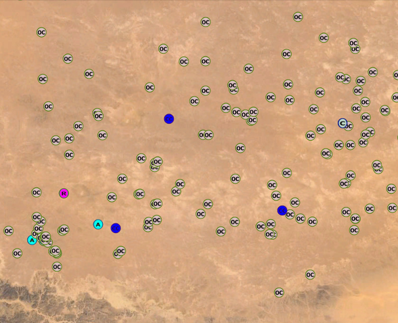 Google Earth meteorites icons - MBD vs My