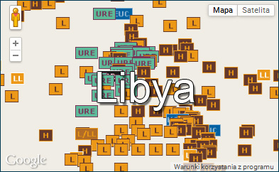 Meteorites in Libya (KML Google Earth map)