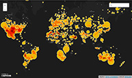 Every meteorite fall on earth mapped