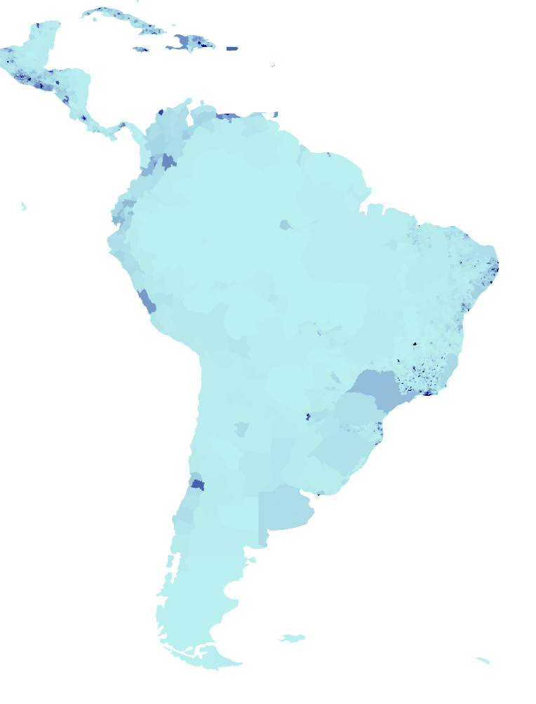 meteorite falls statistic, South America