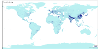 Meteorite falls statistic, population