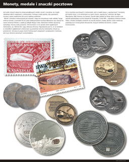Monety, medale i znaczki pocztowe