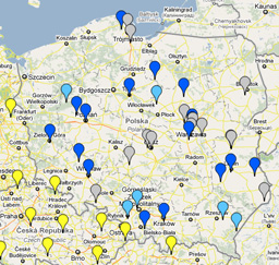 Pracownia Komet i Meteorw  PKiM (PFN  Polish Fireball Network) stations 2010