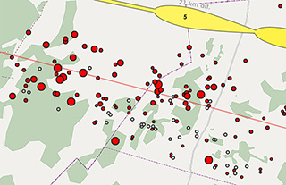 Meteorite Chelyabinsk - strewnfield