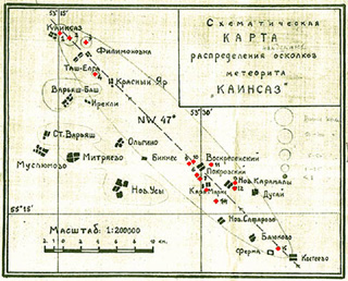 Meteorite Kainsaz - strewnfield