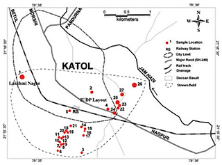 Meteorite Katol - strewnfield