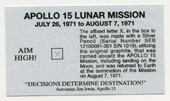 Apollo 17 - graphite