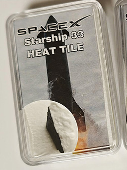 SpaceX Starship 33, heat tile