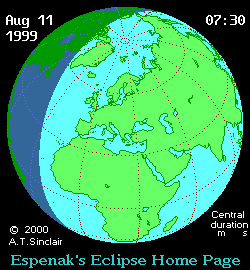 Total Solar Eclipse of 1999 Aug 11