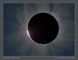 Total Solar Eclipse 1999 images, Hungary, Expedition organized by Miloslav Druckmller