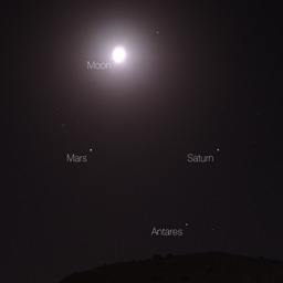 Mars i Saturn nad Rodos - Archangelos