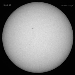 Transit of Mercury, May 09, 2016 - sunspot
