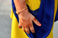 Tradycyjny tatuaż z henny