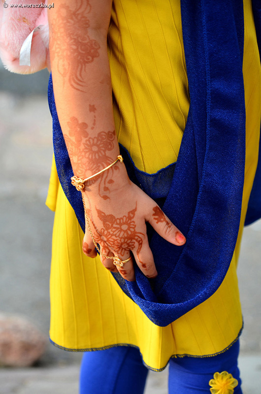 Tradycyjny tatuaż z henny