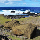 Ahu Akahanga (Hanga Tetenga), Wyspa Wielkanocna, Rapa Nui (wyprawa na całkowite zaćmienie Słońca, Chile 2019)
