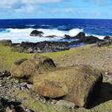 Ahu Akahanga (Hanga Tetenga), Wyspa Wielkanocna, Rapa Nui (wyprawa na cakowite zamienie Soca, Chile 2019)