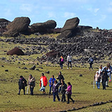 Ahu Akahanga (Hanga Tetenga), Wyspa Wielkanocna, Rapa Nui (wyprawa na cakowite zamienie Soca, Chile 2019)