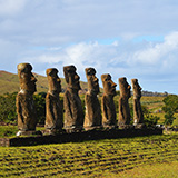 Ahu Akivi, Wyspa Wielkanocna, Rapa Nui (wyprawa na całkowite zaćmienie Słońca, Chile 2019)