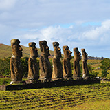 Ahu Akivi, Wyspa Wielkanocna, Rapa Nui (wyprawa na cakowite zamienie Soca, Chile 2019)