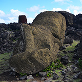 Ahu One Makihi, Wyspa Wielkanocna, Rapa Nui (wyprawa na cakowite zamienie Soca, Chile 2019)