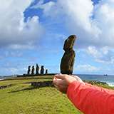 Ahu Tahai, Wyspa Wielkanocna, Rapa Nui (wyprawa na całkowite zaćmienie Słońca, Chile 2019)