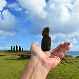 Ahu Tahai, Wyspa Wielkanocna, Rapa Nui (wyprawa na cakowite zamienie Soca, Chile 2019)