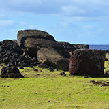 Ahu Te Pito Kura, Wyspa Wielkanocna, Rapa Nui (wyprawa na całkowite zaćmienie Słońca, Chile 2019)