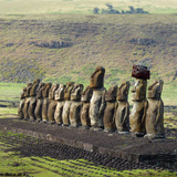 Ahu Tongariki, Wyspa Wielkanocna, Rapa Nui (wyprawa na cakowite zamienie Soca, Chile 2019)