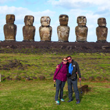 Ahu Tongariki, Wyspa Wielkanocna, Rapa Nui (wyprawa na cakowite zamienie Soca, Chile 2019)