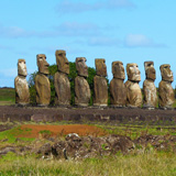 Ahu Tongariki, Wyspa Wielkanocna, Rapa Nui (wyprawa na cakowite zamienie Soca, Chile 2019)