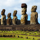 Ahu Tongariki, Wyspa Wielkanocna, Rapa Nui (wyprawa na cakowite zamienie Soca, Chile 2019)