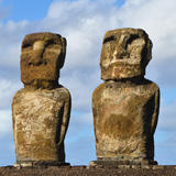 Ahu Tongariki, Wyspa Wielkanocna, Rapa Nui (wyprawa na cakowite zamienie Soca, Chile 2019)