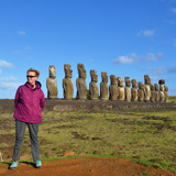 Ahu Tongariki, Wyspa Wielkanocna, Rapa Nui (wyprawa na cakowite zamienie Soca, Chile 2019)