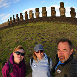 Ahu Tongariki, Wyspa Wielkanocna, Rapa Nui (wyprawa na cakowite zamienie Soca, Chile 2019)