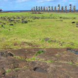 Ahu Tongariki, Wyspa Wielkanocna, Rapa Nui (wyprawa na cakowite zamienie Soca, Chile 2019)