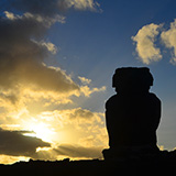Anakena, Ahu Nau Nau, Wyspa Wielkanocna, Rapa Nui (wyprawa na całkowite zaćmienie Słońca, Chile 2019)