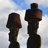 Anakena, Ahu Nau Nau, Wyspa Wielkanocna, Rapa Nui (wyprawa na całkowite zaćmienie Słońca, Chile 2019)