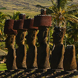 Anakena, Ahu Nau Nau, Wyspa Wielkanocna, Rapa Nui (wyprawa na cakowite zamienie Soca, Chile 2019)