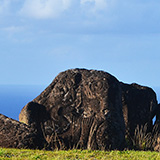 Orongo, Wyspa Wielkanocna, Rapa Nui (wyprawa na cakowite zamienie Soca, Chile 2019)