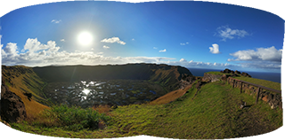 Orongo, Wyspa Wielkanocna, Rapa Nui (wyprawa na cakowite zamienie Soca, Chile 2019)