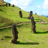 Rano Raraku, Wyspa Wielkanocna, Rapa Nui (wyprawa na cakowite zamienie Soca, Chile 2019)