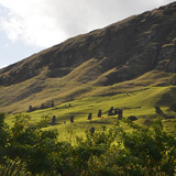 Rano Raraku, Wyspa Wielkanocna, Rapa Nui (wyprawa na cakowite zamienie Soca, Chile 2019)