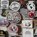 Sticker art (wyprawa na cakowite zamienie Soca, Chile 2019)