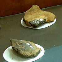 Kair - Egipskie Muzeum Geologiczne, meteoryt Gebel Kamil (fot. Wadi & Woreczko)