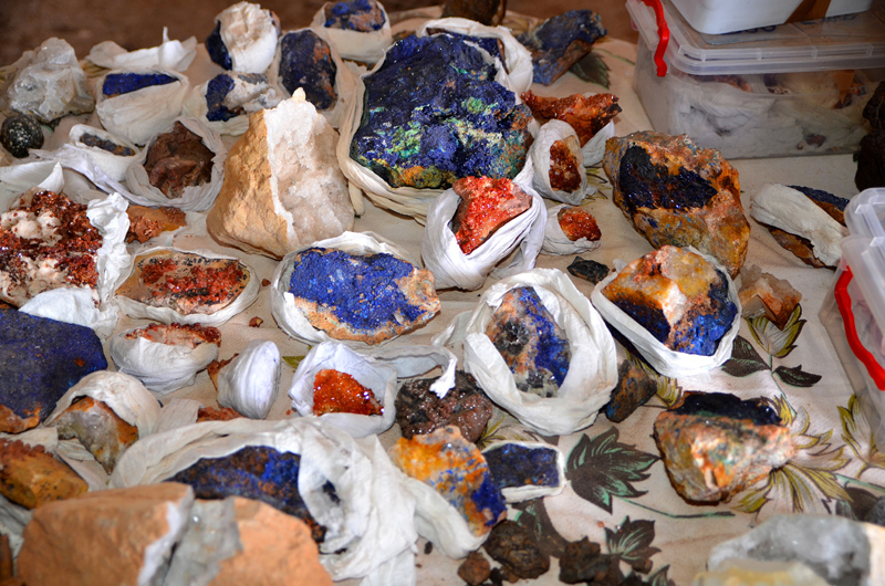 Minerały i skamieniałości; Maroko 2014