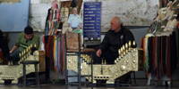 Shoe cleaning is still a very popular job