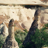 Kapadocja, Uçhisar, Göreme, Zelwe, Nevşehir, Derinkuyu, Ürgüp, Göreme Open Air Museum (Turcja 1994);  fot. Wadi & Woreczko
