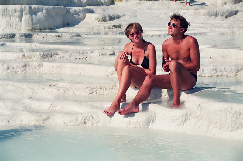 Hierapolis, Pamukkale (Turcja 1994);  fot. Wadi & Woreczko