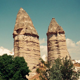Kapadocja, Uçhisar, Göreme, Zelwe, Nevşehir, Derinkuyu, Kaymakli, Ürgüp, Göreme Open Air Museum (Wyprawa do Iranu i Turcji, 1996)