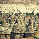 Kapadocja, Uçhisar, Göreme, Zelwe, Nevşehir, Derinkuyu, Kaymakli, Ürgüp, Göreme Open Air Museum (Wyprawa do Iranu i Turcji, 1996)